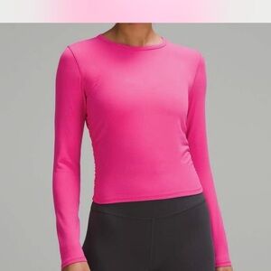 Lululemon all it takes nulu longsleeve in sonic pink